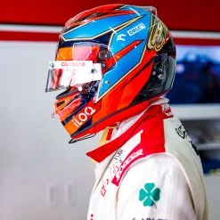 Alfa Romeo Alfa Romeo Kimi Räikkönen 2021 1:2 Scale Helmet - Imola GP Edition 17 Alfa Romeo Alfa Romeo Kimi Räikkönen 2021 1:2 Scale Helmet - Imola GP Edition