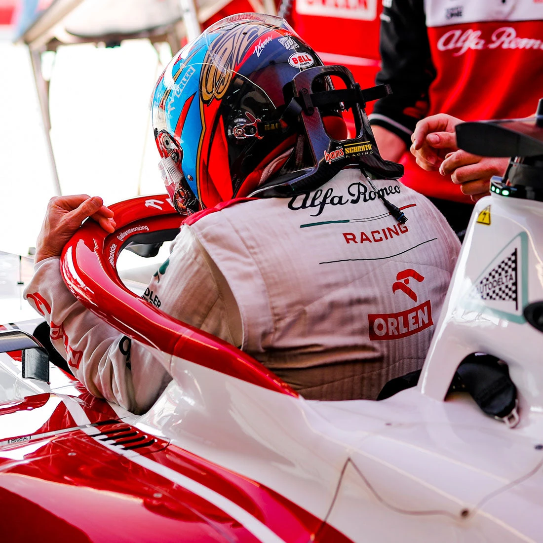 Alfa Romeo Alfa Romeo Kimi Räikkönen 2021 1:2 Scale Helmet - Imola GP Edition 9 Alfa Romeo Alfa Romeo Kimi Räikkönen 2021 1:2 Scale Helmet - Imola GP Edition