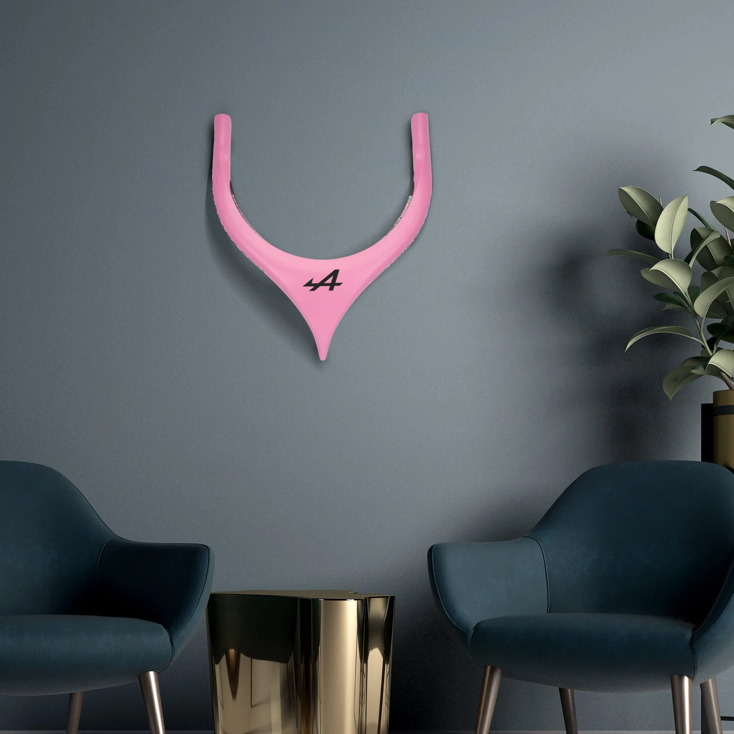 Alpine F1 Team 2022 Wall Mounted Official Replica Halo 2 Alpine F1 Team 2022 Wall Mounted Official Replica Halo