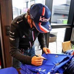 Alpine Alpine Fernando Alonso 2021 Signed Shirt 2 Alpine Alpine Fernando Alonso 2021 Signed Shirt