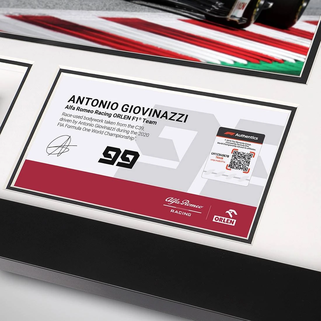 Alfa Romeo Antonio Giovinazzi 2020 Bodywork & Photo - Austrian GP 2 Alfa Romeo Antonio Giovinazzi 2020 Bodywork & Photo - Austrian GP