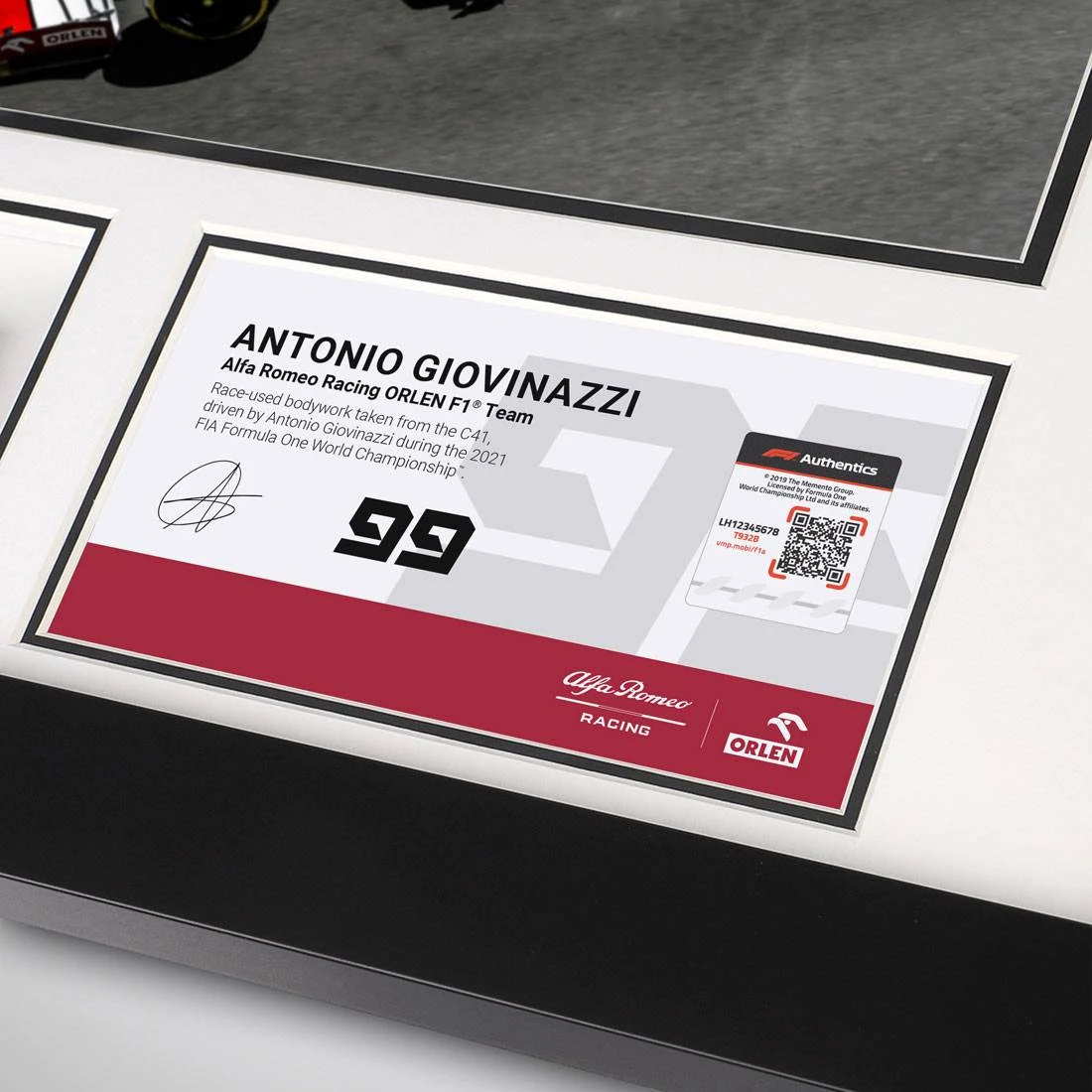 F1 Authentics Antonio Giovinazzi 2021 Bodywork & Photo – Monaco GP 3 F1 Authentics Antonio Giovinazzi 2021 Bodywork & Photo – Monaco GP