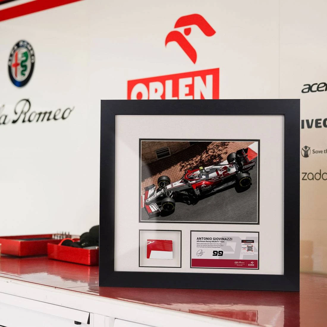 F1 Authentics Antonio Giovinazzi 2021 Bodywork & Photo – Monaco GP 2 F1 Authentics Antonio Giovinazzi 2021 Bodywork & Photo – Monaco GP