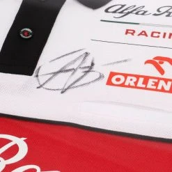 Alfa Romeo Antonio Giovinazzi 2021 Signed Polo Shirt 10 Alfa Romeo Antonio Giovinazzi 2021 Signed Polo Shirt