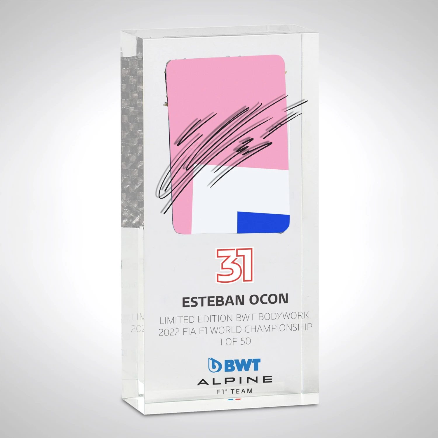 Alpine Alpine Esteban Ocon 2022 Bodywork In Acrylic – Limited Edition BWT Livery 1 Alpine Alpine Esteban Ocon 2022 Bodywork In Acrylic – Limited Edition BWT Livery