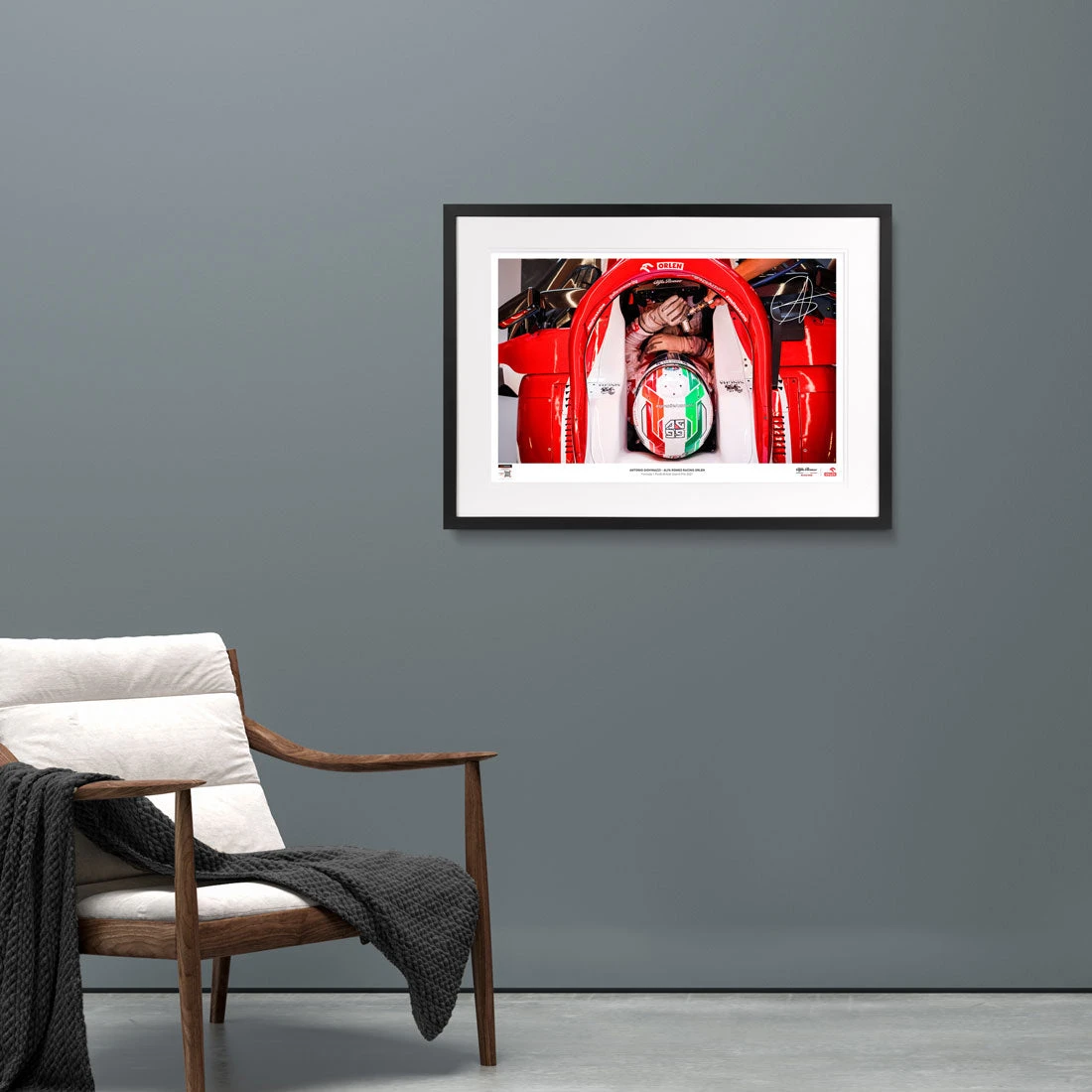 Alfa Romeo Antonio Giovinazzi 2021 Signed Photo – British GP Alfa Romeo 4 Alfa Romeo Antonio Giovinazzi 2021 Signed Photo – British GP Alfa Romeo