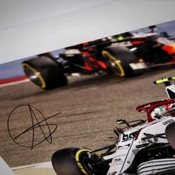 Alfa Romeo Antonio Giovinazzi 2021 Framed Signed Photograph – Bahrain GP Alfa Romeo