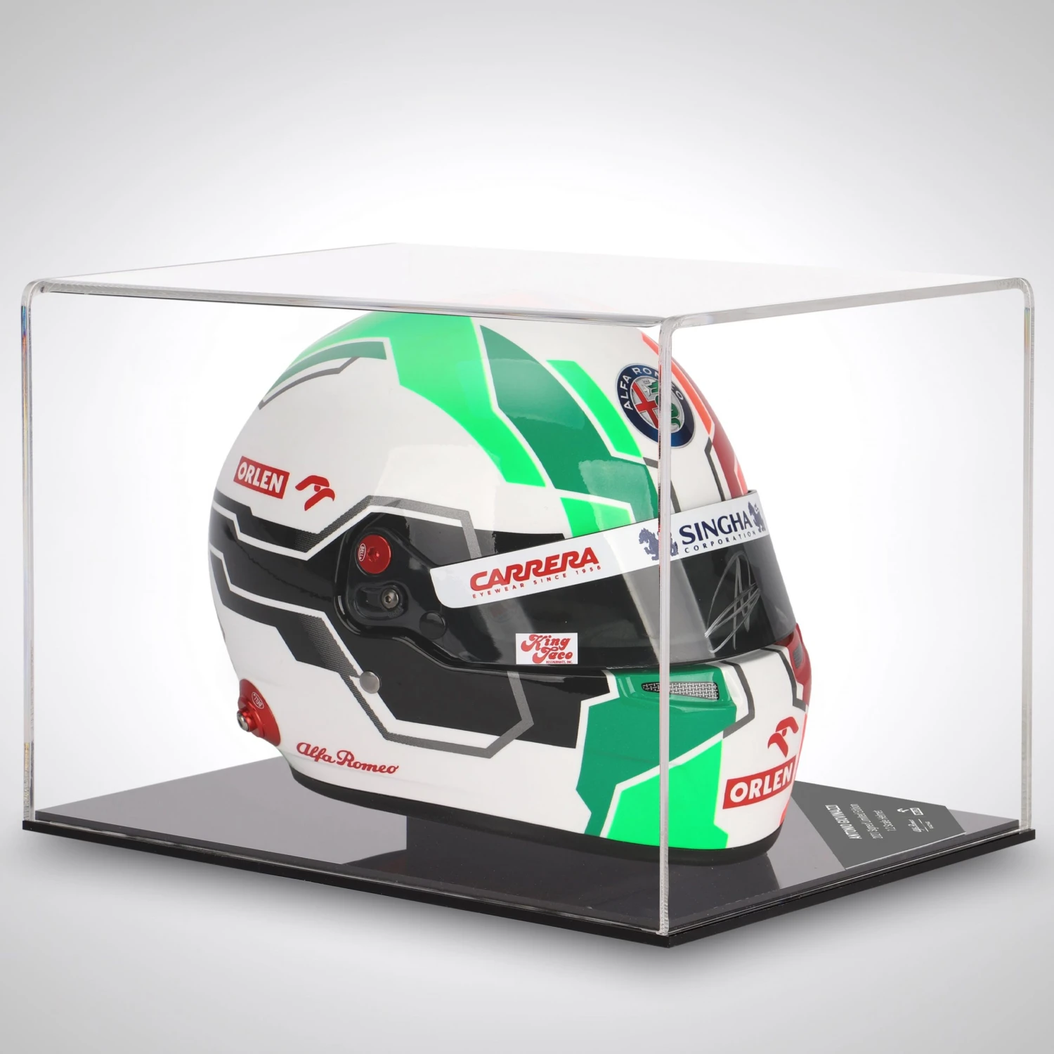 Alfa Romeo Antonio Giovinazzi 2021 Signed 1:2 Scale Helmet 1 Alfa Romeo Antonio Giovinazzi 2021 Signed 1:2 Scale Helmet