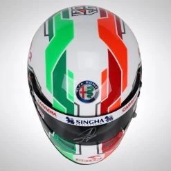 Alfa Romeo Antonio Giovinazzi 2021 Signed 1:2 Scale Helmet 13 Alfa Romeo Antonio Giovinazzi 2021 Signed 1:2 Scale Helmet