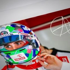 Alfa Romeo Antonio Giovinazzi 2021 Signed Photograph – Italian GP Alfa Romeo