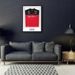 F1 Authentics Antonio Giovinazzi 2020 Framed Signed Polo Shirt