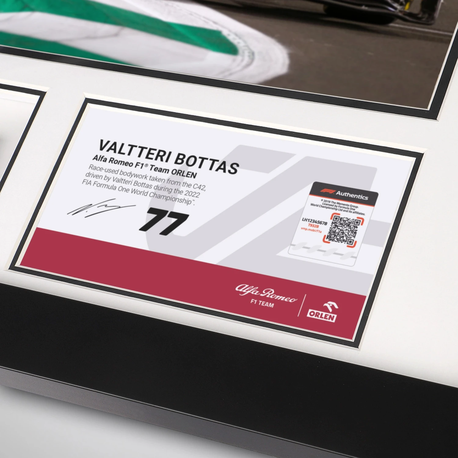 Alfa Romeo Alfa Romeo Valtteri Bottas 2022 Bodywork & Photo 3 Alfa Romeo Alfa Romeo Valtteri Bottas 2022 Bodywork & Photo