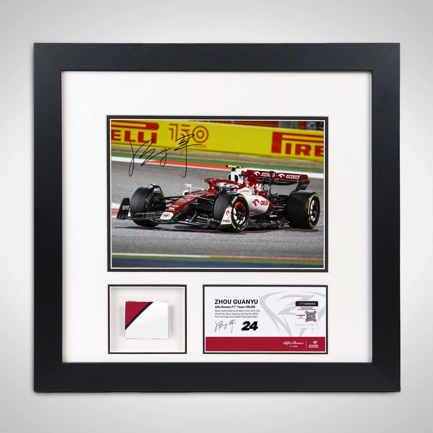 Alfa Romeo Zhou Guanyu 2022 Signed Bodywork & Photo Alfa Romeo 1 Alfa Romeo Zhou Guanyu 2022 Signed Bodywork & Photo Alfa Romeo