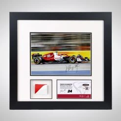 Alfa Romeo Zhou Guanyu 2022 Signed Bodywork & Photo