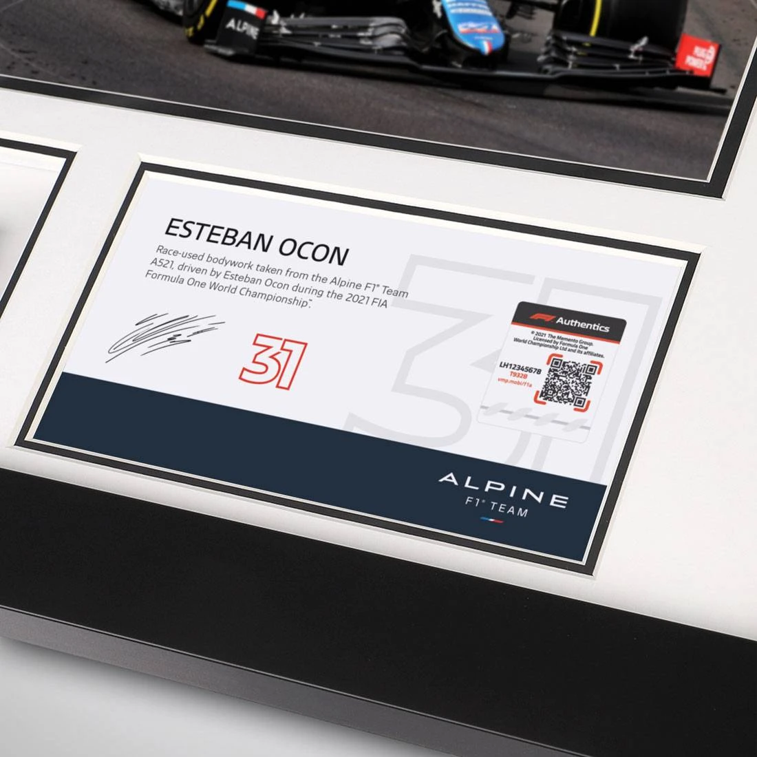 Alpine Alpine Esteban Ocon 2021 Bodywork & Photo 2 Alpine Alpine Esteban Ocon 2021 Bodywork & Photo