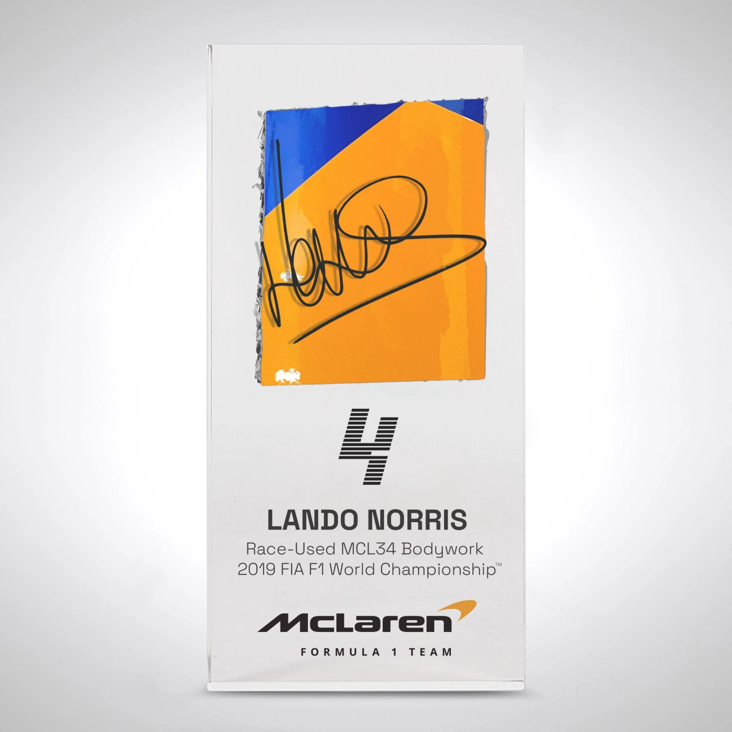 McLaren Lando Norris 2019 Bodywork In Acrylic 2 McLaren Lando Norris 2019 Bodywork In Acrylic