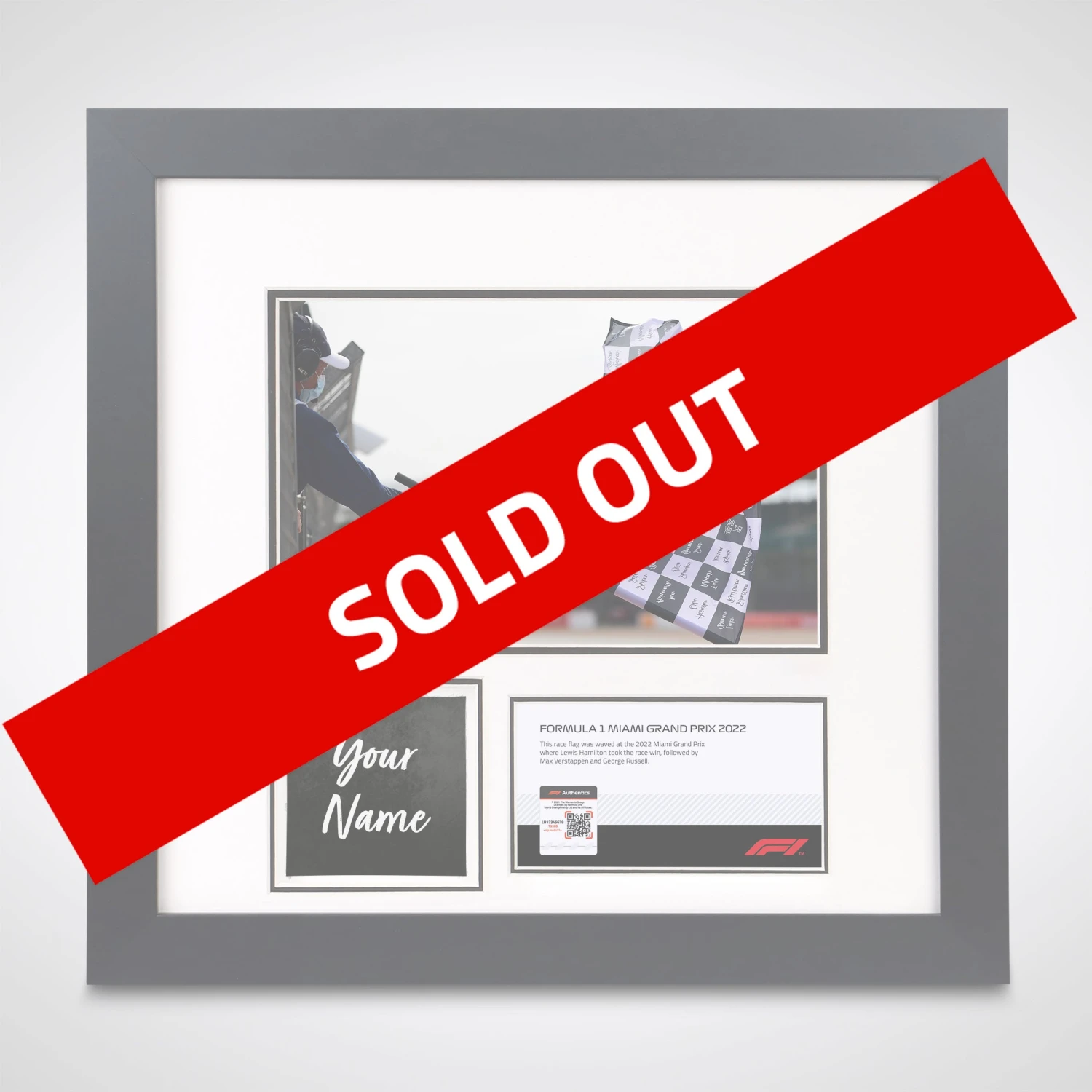 F1 Authentics Own The Chequered Flag – 2022 Miami Grand Prix Flags 1 F1 Authentics Own The Chequered Flag – 2022 Miami Grand Prix Flags