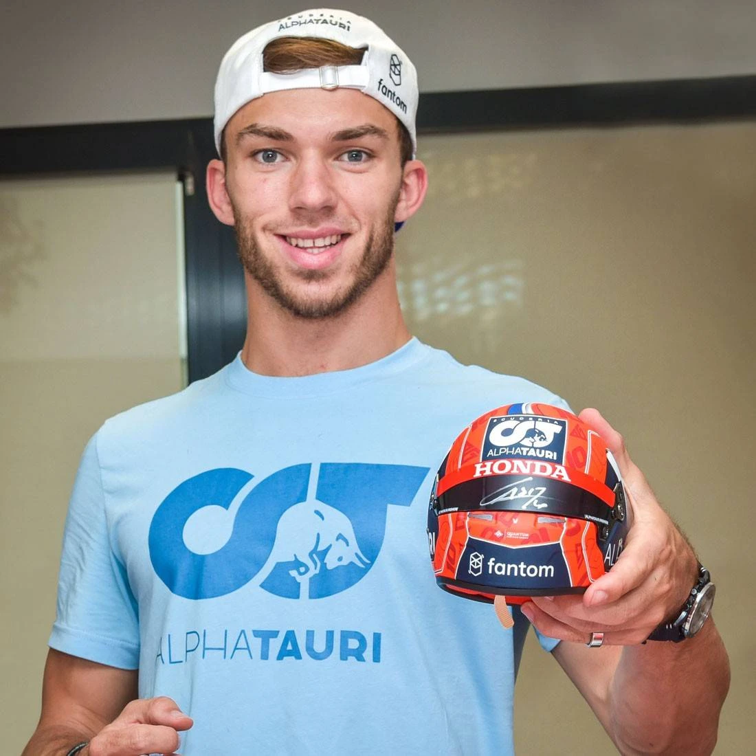 AlphaTauri Pierre Gasly 2021 Signed 1:2 Scale Helmet 2 AlphaTauri Pierre Gasly 2021 Signed 1:2 Scale Helmet