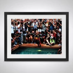 Red Bull Daniel Ricciardo Win - Monaco 2018 - James Moy Print