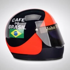 Team Archive Emerson Fittipaldi 1972 Signed 1:1 Official Replica Helmet 12 Team Archive Emerson Fittipaldi 1972 Signed 1:1 Official Replica Helmet