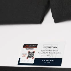 Alpine Esteban Ocon 2021 Framed Signed Race-worn Race Suit - Bahrain GP Alpine