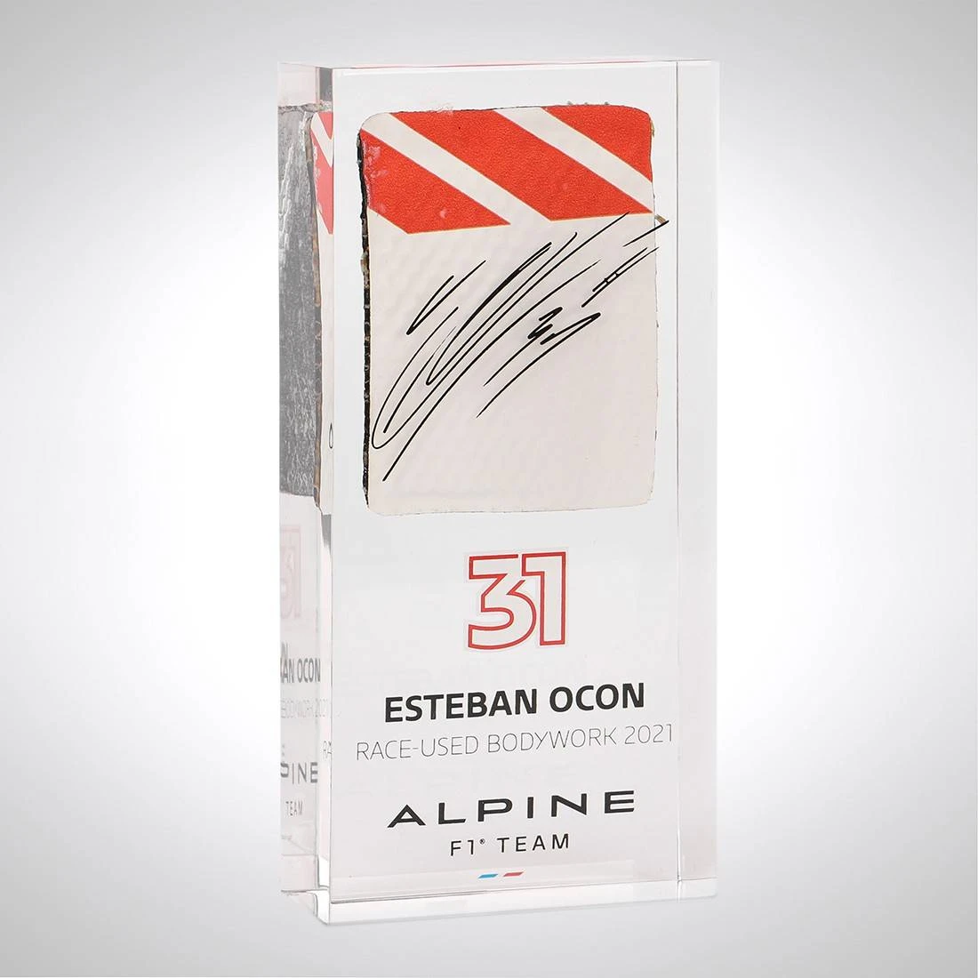 Alpine Alpine Esteban Ocon 2021 Bodywork In Acrylic 1 Alpine Alpine Esteban Ocon 2021 Bodywork In Acrylic