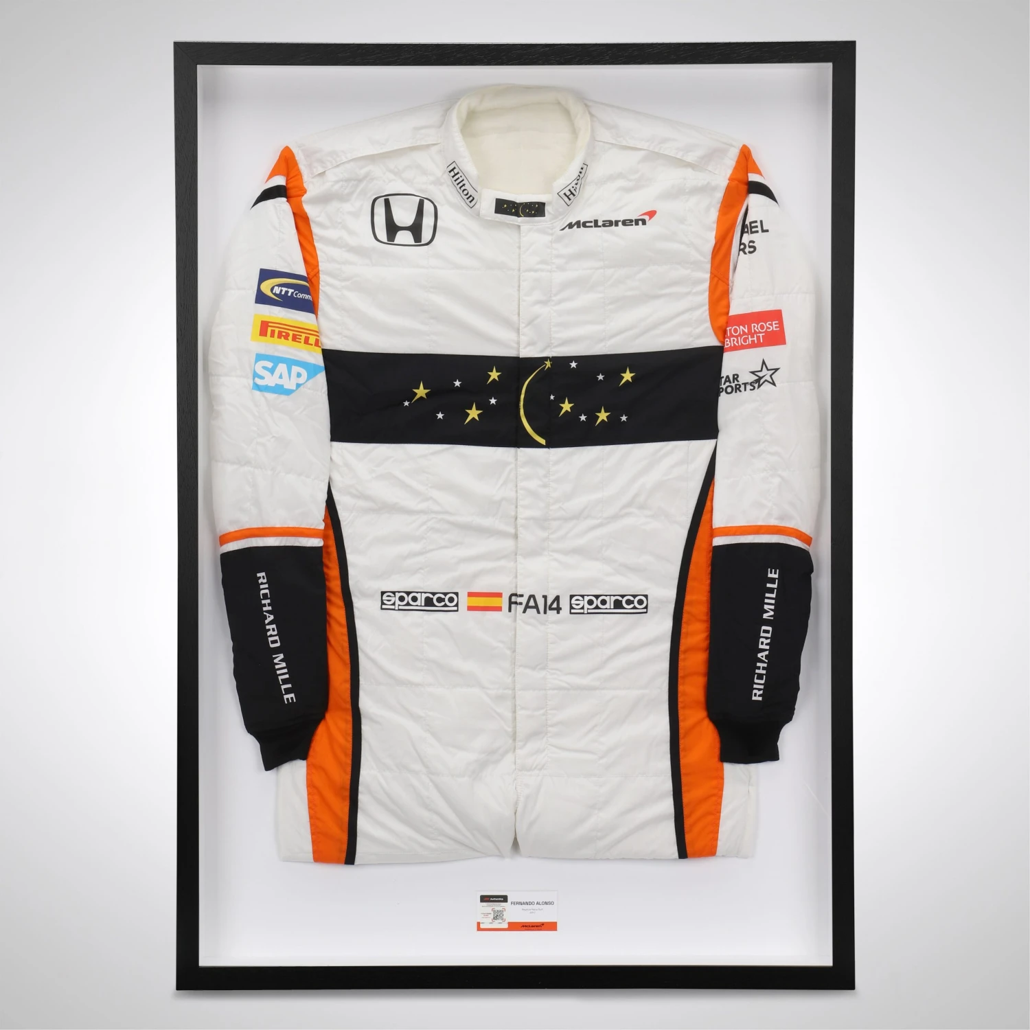 McLaren Fernando Alonso 2017 Official Replica Race Suit With Chandon Star Branding 1 McLaren Fernando Alonso 2017 Official Replica Race Suit With Chandon Star Branding