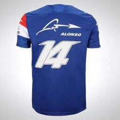 Alpine Alpine Fernando Alonso 2021 Signed Shirt 6 Alpine Alpine Fernando Alonso 2021 Signed Shirt