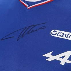 Alpine Alpine Fernando Alonso 2021 Signed Shirt 3 Alpine Alpine Fernando Alonso 2021 Signed Shirt