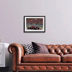 Fernando Alonso 1st Home Win With Ferrari – Spain 2013 - James Moy Print