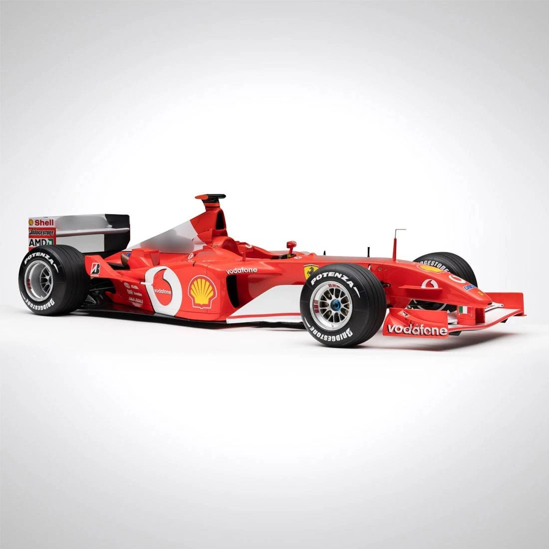 Michael Schumacher Ferrari 2002 F2002 1:8 Scale Model F1 Car 1 Michael Schumacher Ferrari 2002 F2002 1:8 Scale Model F1 Car