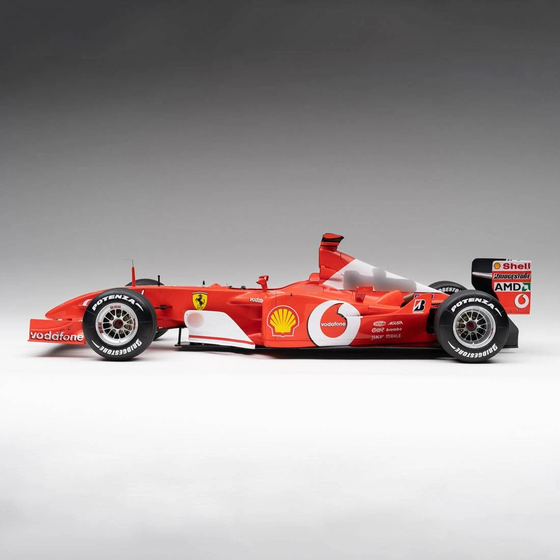 Michael Schumacher Ferrari 2002 F2002 1:8 Scale Model F1 Car 4 Michael Schumacher Ferrari 2002 F2002 1:8 Scale Model F1 Car