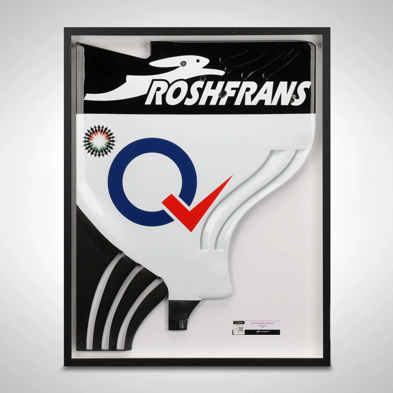 Sahara Force India F1 Team 2014 Rear Wing Endplate 1 Sahara Force India F1 Team 2014 Rear Wing Endplate
