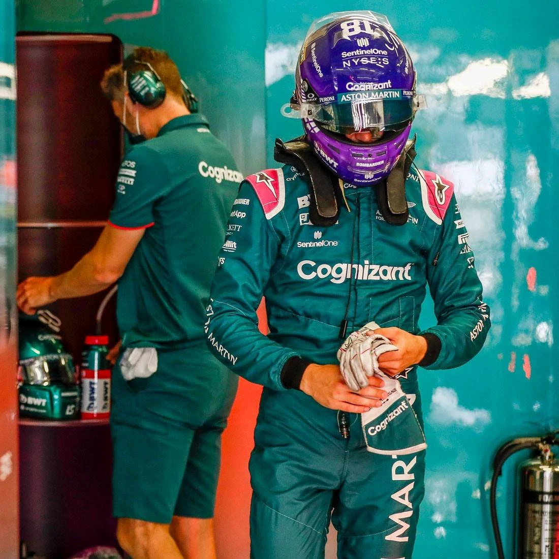 GP2109_115430_U5I8513_1100.jpg Aston Martin Lance Stroll 2021 Signed Race Used Race Suit – Hungarian GP