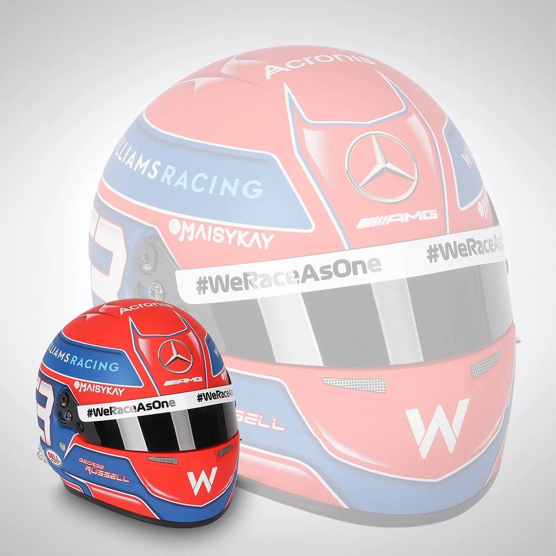 Williams George Russell 2021 1:2 Scale Helmet 1 Williams George Russell 2021 1:2 Scale Helmet