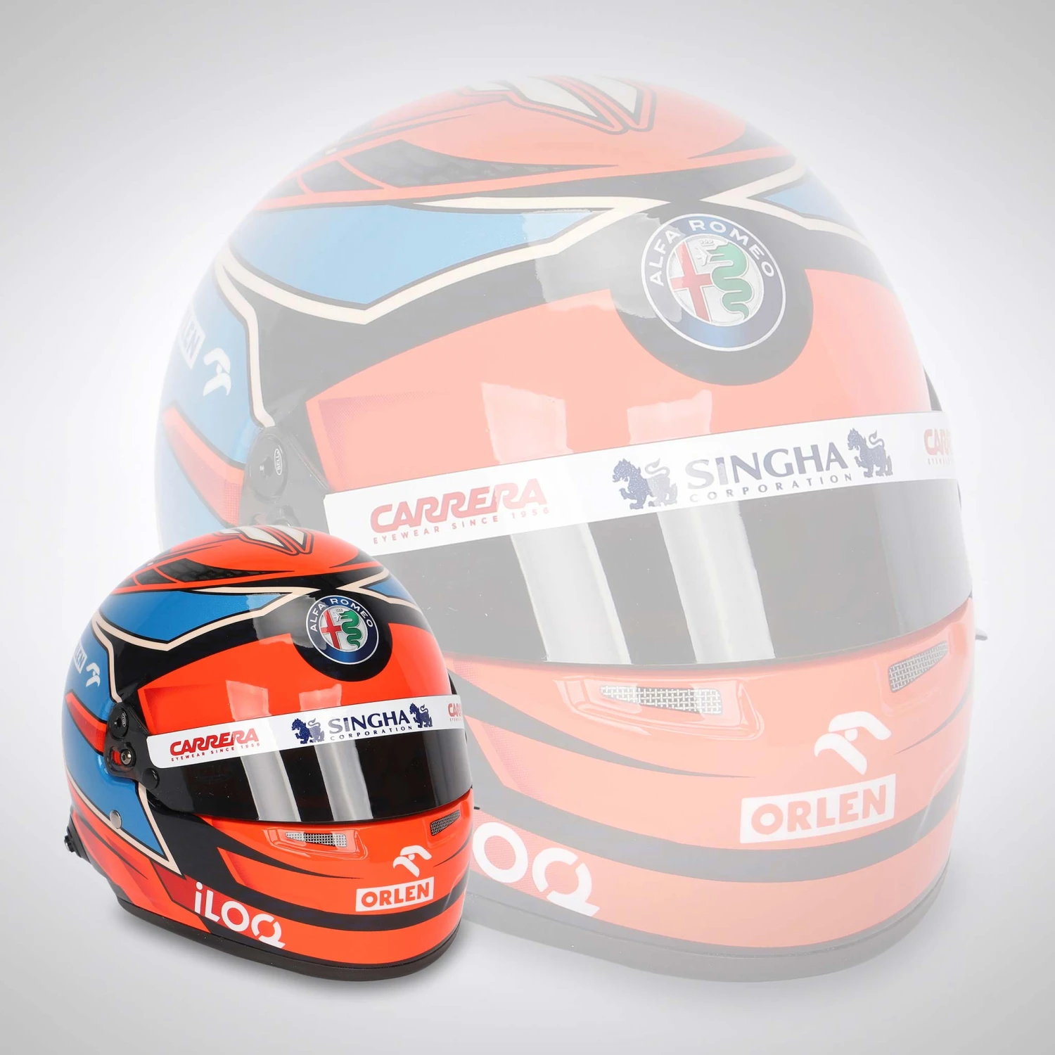 Alfa Romeo Alfa Romeo Kimi Räikkönen 2021 1:2 Scale Helmet 1 Alfa Romeo Alfa Romeo Kimi Räikkönen 2021 1:2 Scale Helmet