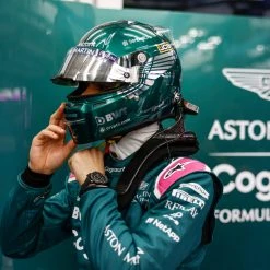 Aston Martin Lance Stroll 2021 Signed 1:2 Scale Helmet Aston Martin 12 Aston Martin Lance Stroll 2021 Signed 1:2 Scale Helmet Aston Martin