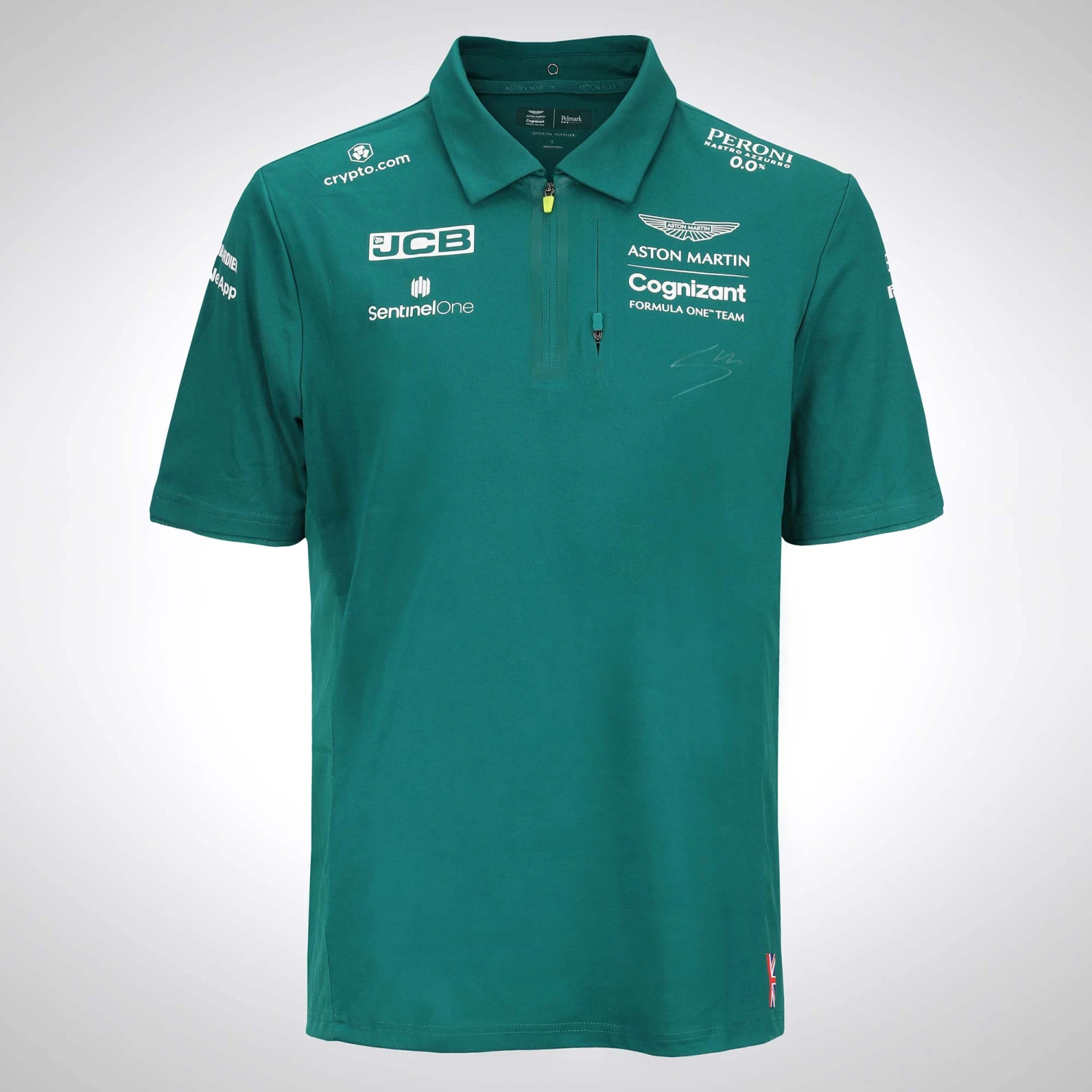 Aston Martin Aston Martin Lance Stroll 2022 Signed Polo Shirt 1 Aston Martin Aston Martin Lance Stroll 2022 Signed Polo Shirt