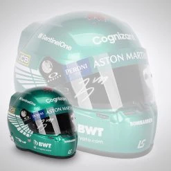 Aston Martin Lance Stroll 2021 Signed 1:2 Scale Helmet Aston Martin 10 Aston Martin Lance Stroll 2021 Signed 1:2 Scale Helmet Aston Martin