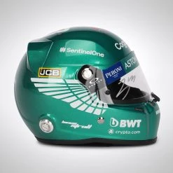 Aston Martin Lance Stroll 2021 Signed 1:2 Scale Helmet Aston Martin 13 Aston Martin Lance Stroll 2021 Signed 1:2 Scale Helmet Aston Martin
