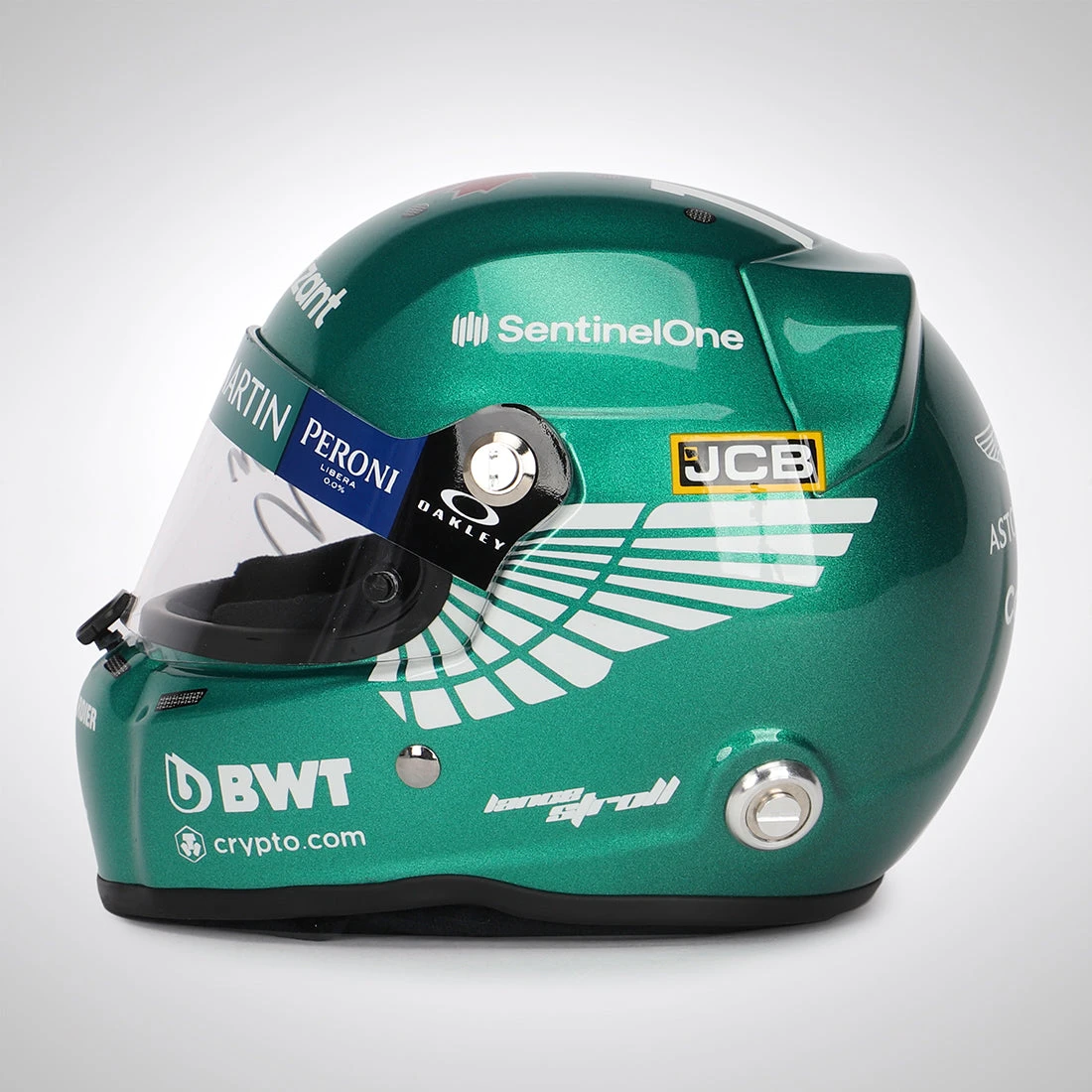 Aston Martin Lance Stroll 2021 Signed 1:2 Scale Helmet Aston Martin 7 Aston Martin Lance Stroll 2021 Signed 1:2 Scale Helmet Aston Martin