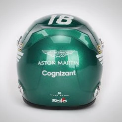 Aston Martin Lance Stroll 2021 Signed 1:2 Scale Helmet Aston Martin 15 Aston Martin Lance Stroll 2021 Signed 1:2 Scale Helmet Aston Martin