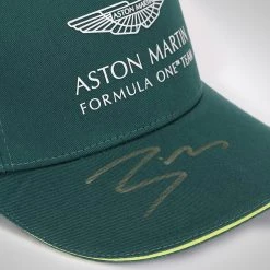 Lance Stroll Aston Martin 2021 Framed Signed Cap 12 Lance Stroll Aston Martin 2021 Framed Signed Cap