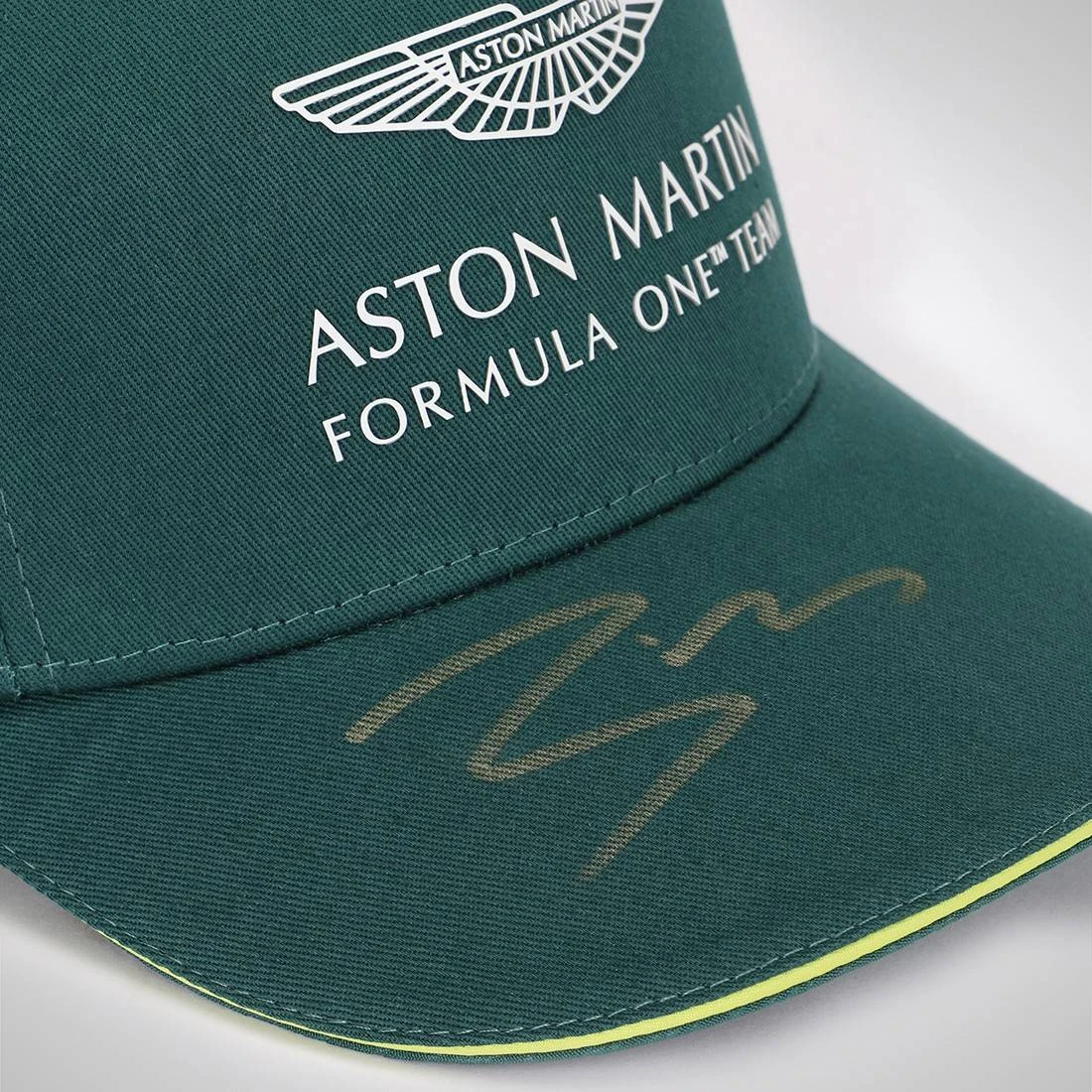 Lance Stroll Aston Martin 2021 Framed Signed Cap 4 Lance Stroll Aston Martin 2021 Framed Signed Cap