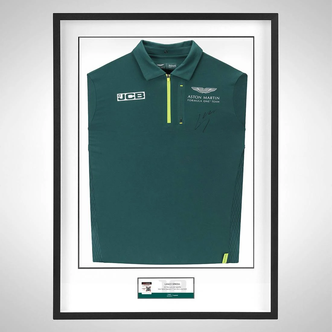Aston Martin Aston Martin Lance Stroll 2021 Signed Polo Shirt 6 Aston Martin Aston Martin Lance Stroll 2021 Signed Polo Shirt