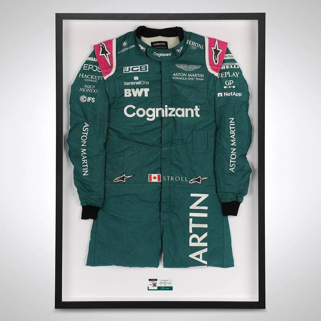 Lance_Stroll_2021_Signed_Used_Race_Suit_HUNGARY_1_74g2-1e.jpg Aston Martin Lance Stroll 2021 Signed Race Used Race Suit – Hungarian GP