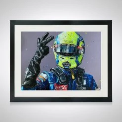 F1 Authentics Father's Day Gifts Lando Norris 2020 Podium Artwork - Paul Oz