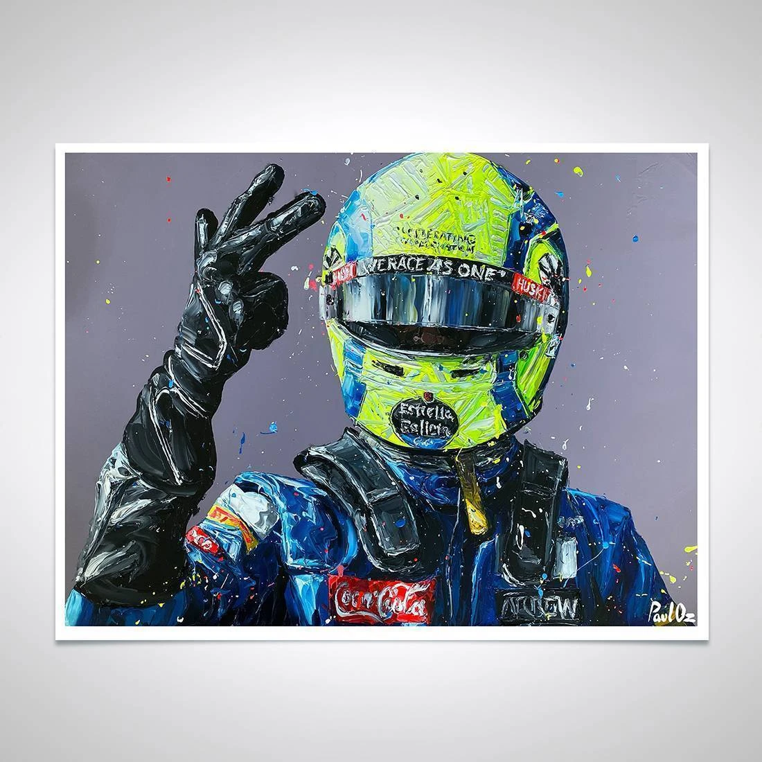 F1 Authentics Father's Day Gifts Lando Norris 2020 Podium Artwork - Paul Oz 1 F1 Authentics Father's Day Gifts Lando Norris 2020 Podium Artwork - Paul Oz
