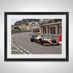 McLaren Lando Norris 2021 Monaco GP Massenet – James Moy Print