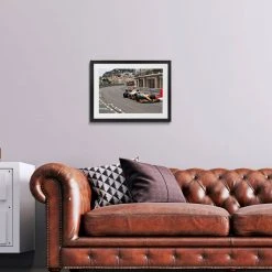 McLaren Lando Norris 2021 Monaco GP Massenet – James Moy Print